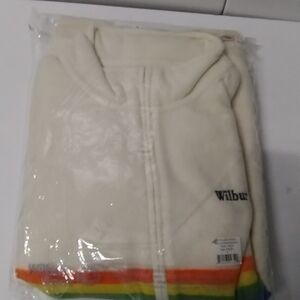 Vintage Wilbur Soot Sweater Oversized Half Zip Pullover Rainbow Sz Small New NWT